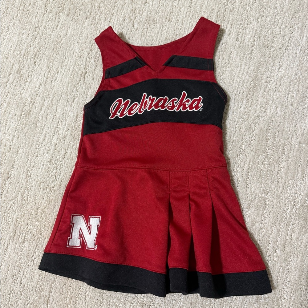 Red and Black Nebraska Cheerleading Dress